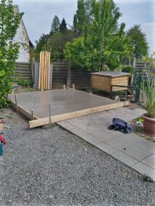 betonplaat tuinhuis